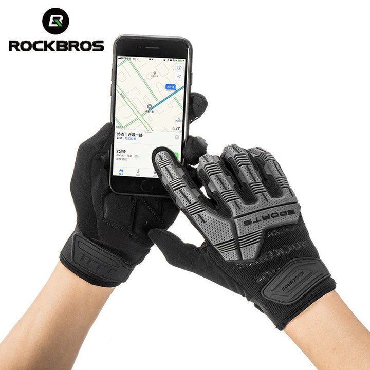 ROCKBROS RockPro Touch Screen Long Finger Winter Cycling Gloves-Electric Scooters London